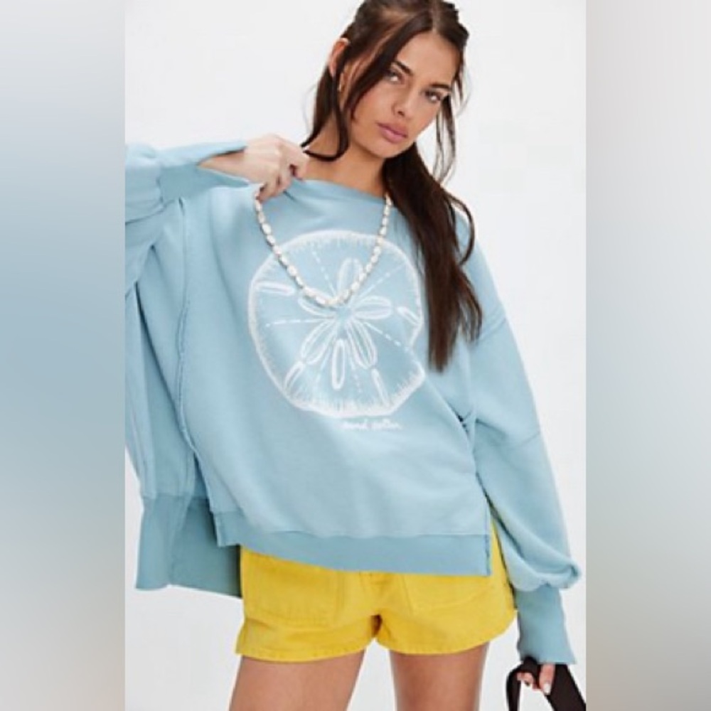 Free People 🌐 Graphic Camden Pullover New With Tags 💎 - Picture 5 of 5